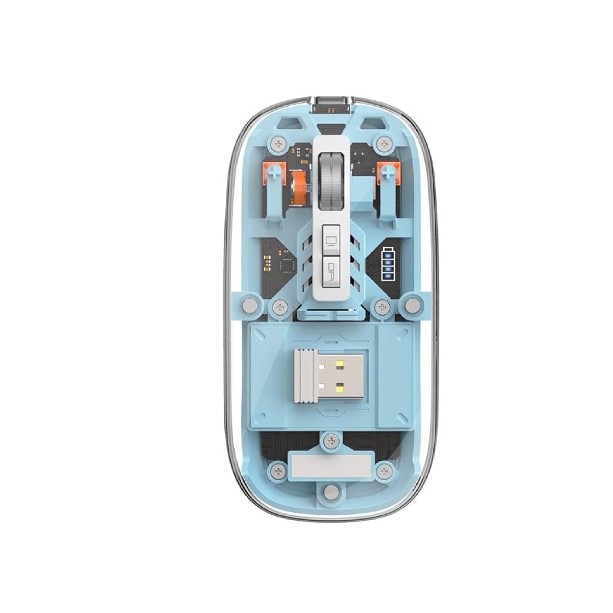 mknik Wiwu Crystal Wireless Magnetic WM105 Blue