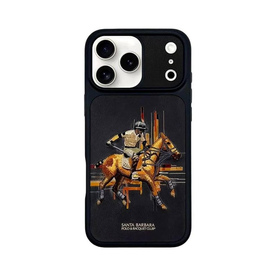 Case Santa Barbara Polo & Racquet Club Cedric Series Case Elegant Horse Embroidery Design for iPhone 17 Pro Max