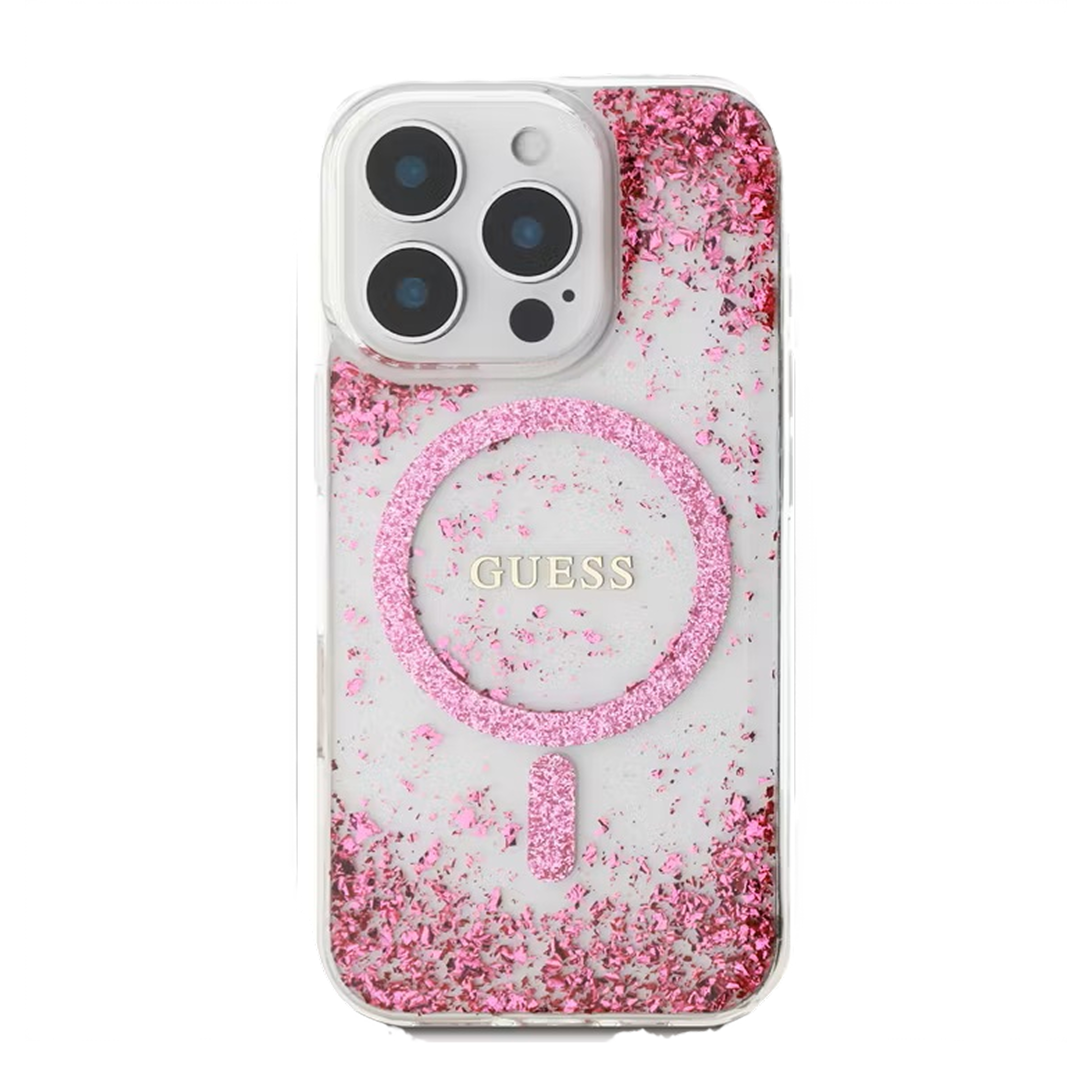 Case iPhone 16 Pro Guess Magsafe Glitter Hard Resin Glitter
