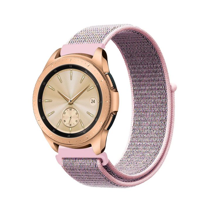 CoteetCi Magic Tape Nylon Watch Band S3-Pink