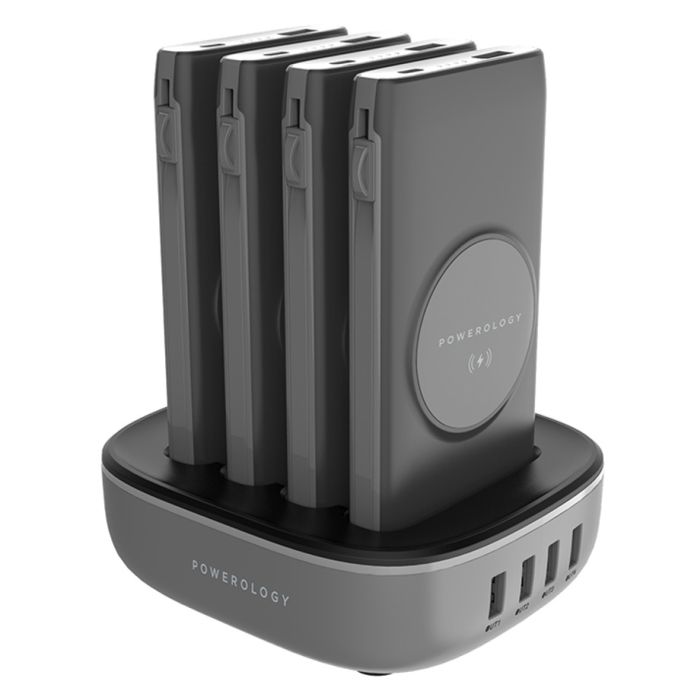 Power bank PG Station 4in1 Wireless 10000mAh 20W Black