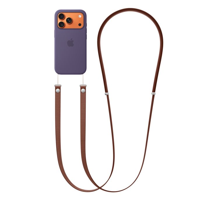 apple Holder iPhone Crossbody Starp Brown