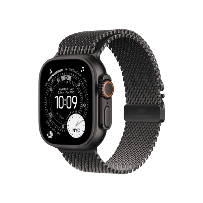 Apple Ultra 3 GPS + Cellular Milanese Loop -Black 49mm
