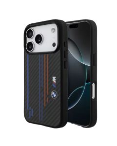 Պատյան iPhone 17 Pro BMW Magsafe Kevlar Printed Tricolour Metal