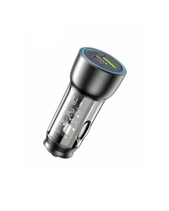 Մեքենայի լիցքավորիչ  Yesido Y49 USB-C 30W/ USB-A QC3.0 18W