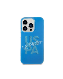 U.S.Polo Assn. IML Glitter Script Hard Case for iPhone 14 Pro Max 