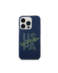 U.S.Polo Assn. IML Glitter Script Hard Case for iPhone 14 Pro 