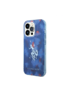 U.S.Polo Assn. USPA PC/TPU Case With Tie&Dye Design & Horse Logo For iPhone 14 Pro Max