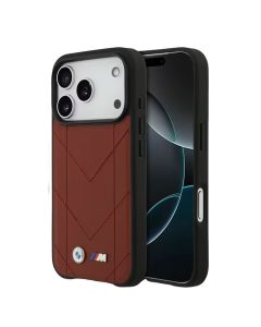 Պատյան iPhone 17 Pro Max BMW Magsafe PU Quilted Leather Metal