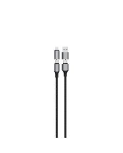 Powerology 4-In-1 Charging & Data Transfer Cable PWMHZA240W
