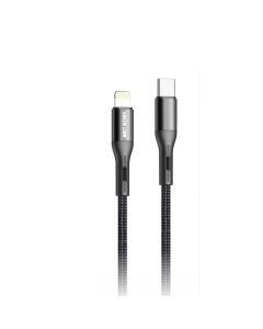 Charging cord Green Type-C to Lightning 2M 20W black