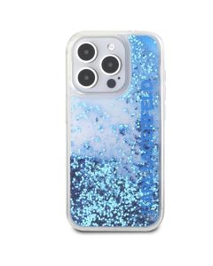 Պատյան iPhone 16 Pro Max Karl Lager Liquid Glitter Gradient Hard Blue