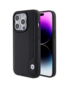 Պատյան iPhone 15 pro BMW Leather Sign Blue Dots