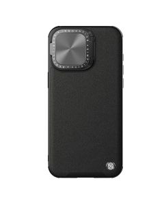 Պատյան iPhone 15 pro Max Nilkin Leather Prop Magnetic Camshield stand BK