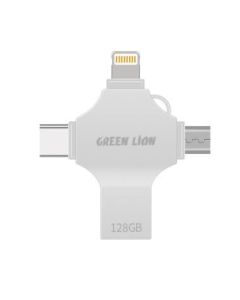 Փոխադրիչ - կրիչ Green Flash Drive 4in1 USB 128gb Silver GN4IN1USB128SL
