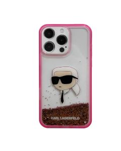 Պատյան iPhone 16 Pro Max Karl Lager Liquid Glitter Hard FT Karl Head & Monogram 