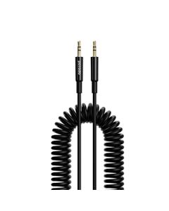 Լիցքավորման լար Porodo Aux 3.5 to 3.5 Coil Cable 1.2m PD-AUXCC-BK