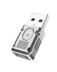 Փոխադրիչ Green Lion OTG USB-A to USB-C Gray GN2N1OTCTAGY