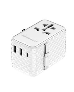 Լիցքավորիչ Powerology Universal PD 20W Type-C &2X UXB 15W PWCUQC028
