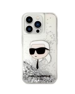 Պատյան iPhone 16 Pro Max Karl Lager Magsafe Liquid Glitter hard Karl Head clear
