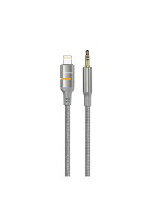 Լիցքավորման լար Porodo Aux to Lightning Braided Cable 1.2m PDCBL0029GYL