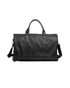 Levelo AllinStyle Saffiano Leather Travel Duffle Bag LVLASSLTDBBK