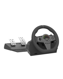 Honson Game Racing Wheel with Linear Pedals 270° USB Car PC Steering Wheel 