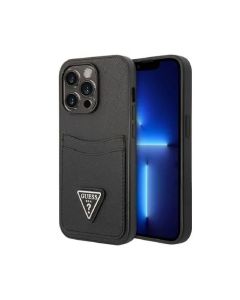 Պատյան iPhone 14 Pro Guess Saffiano Double Card Hard Trangle Case