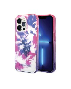Պատյան U.S. Polo ASSN PC/TPU Dye Palm Double Horse logo Hard for iPhone 14 Pro Max