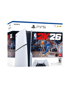  PlayStation 5 Slim Digital Disc Edition Console NBA 2K26 Bundle