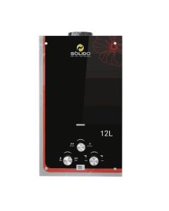 Գազային ջրատաքացուցիչ SOLIDO JSD-H17 (1550) 12L Black Glass