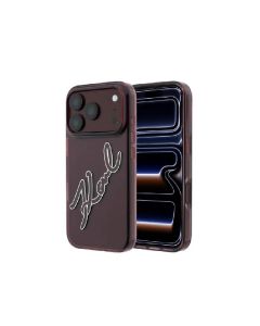 Պատյան iPhone 18 Pro Karl Lagerfeld IML Big Signature Resin Metal Frame