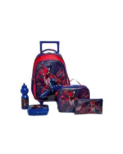 Դպրոցական պայուսակ Spider Man Trolly Scholl Bag Small 5in1