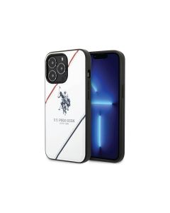 Պատյան U․S․ Polo ASSN PU Leather Case With Embossed Double Line & Horse Logo For iPhone 14 Pro