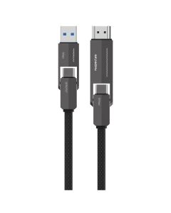Մալուխ Powerology 4in1 C7 & C to DDMI Cable PCAB034BK