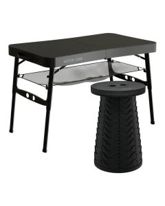 Աթոռ և սեղան Green Lion Foldable Travel Camping Table & Stool GNCT6FTBSTBK