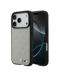 Պատյան iPhone 17 Pro BMW Magsafe PU Seat Shaped Leather Metal Logo 
