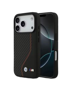 Պատյան iPhone 17 Pro BMW PU Leather Carbon Col Line Stitch