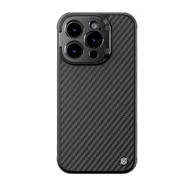 Case iPhone 15 pro max Nilkin CarboProp stand BK