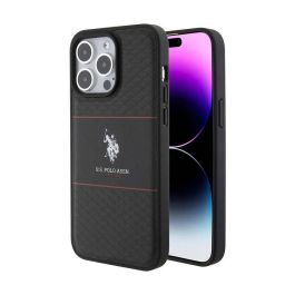 Case U.S.Polo Assn. PU HS Pattern DH Stripe Hard Case for iPhone 14 Pro