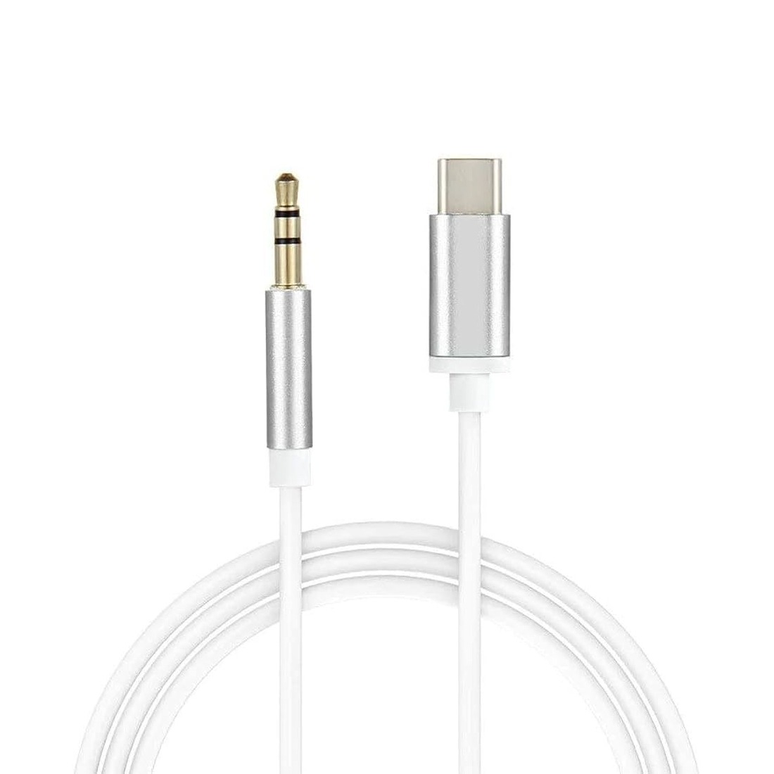 porodo Charging cord Porodo Aux to Type-C Braided Cable 1.2m PDCBL0029GYC