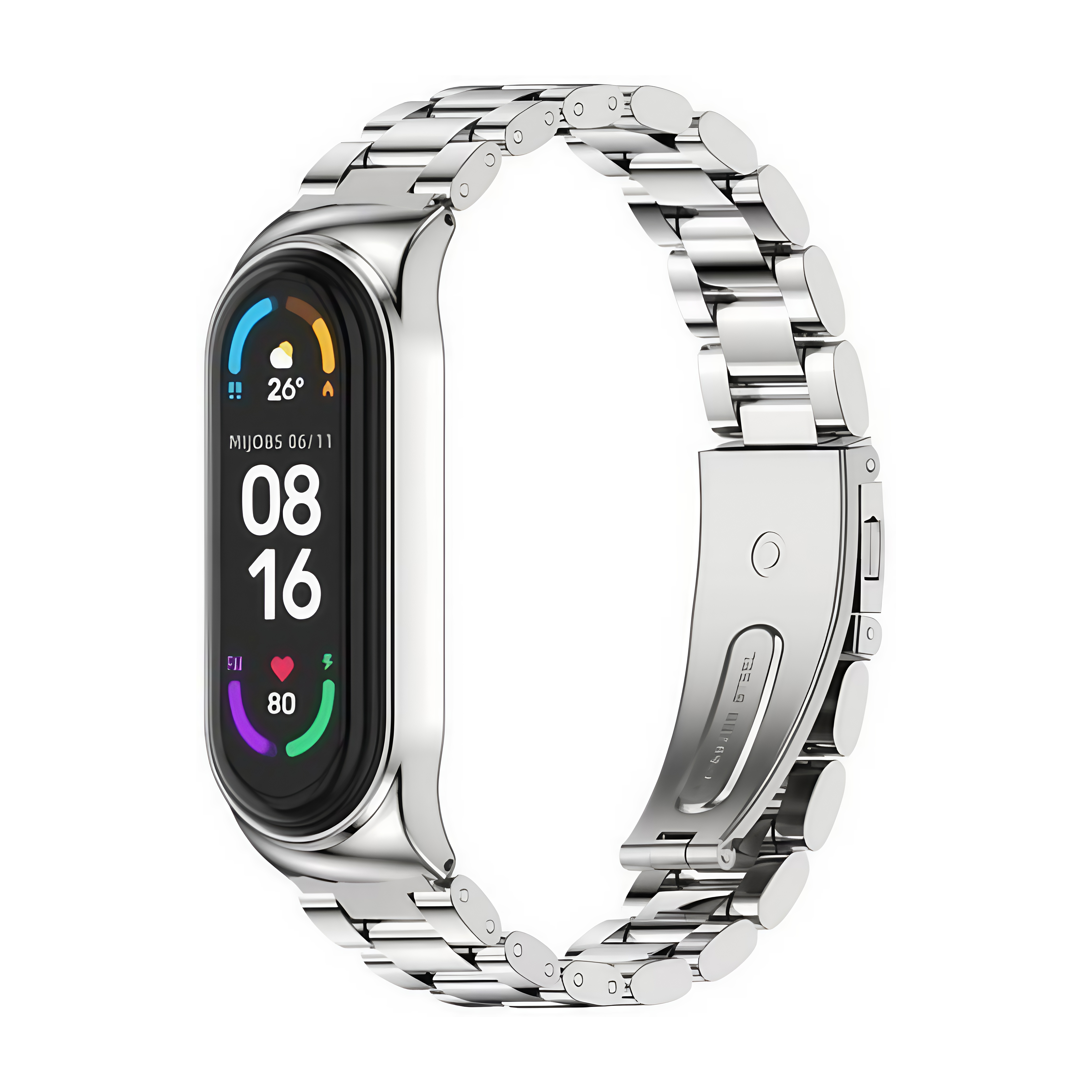 xiaomi Mi Band 5/6 Big Metal Rolex-Silver