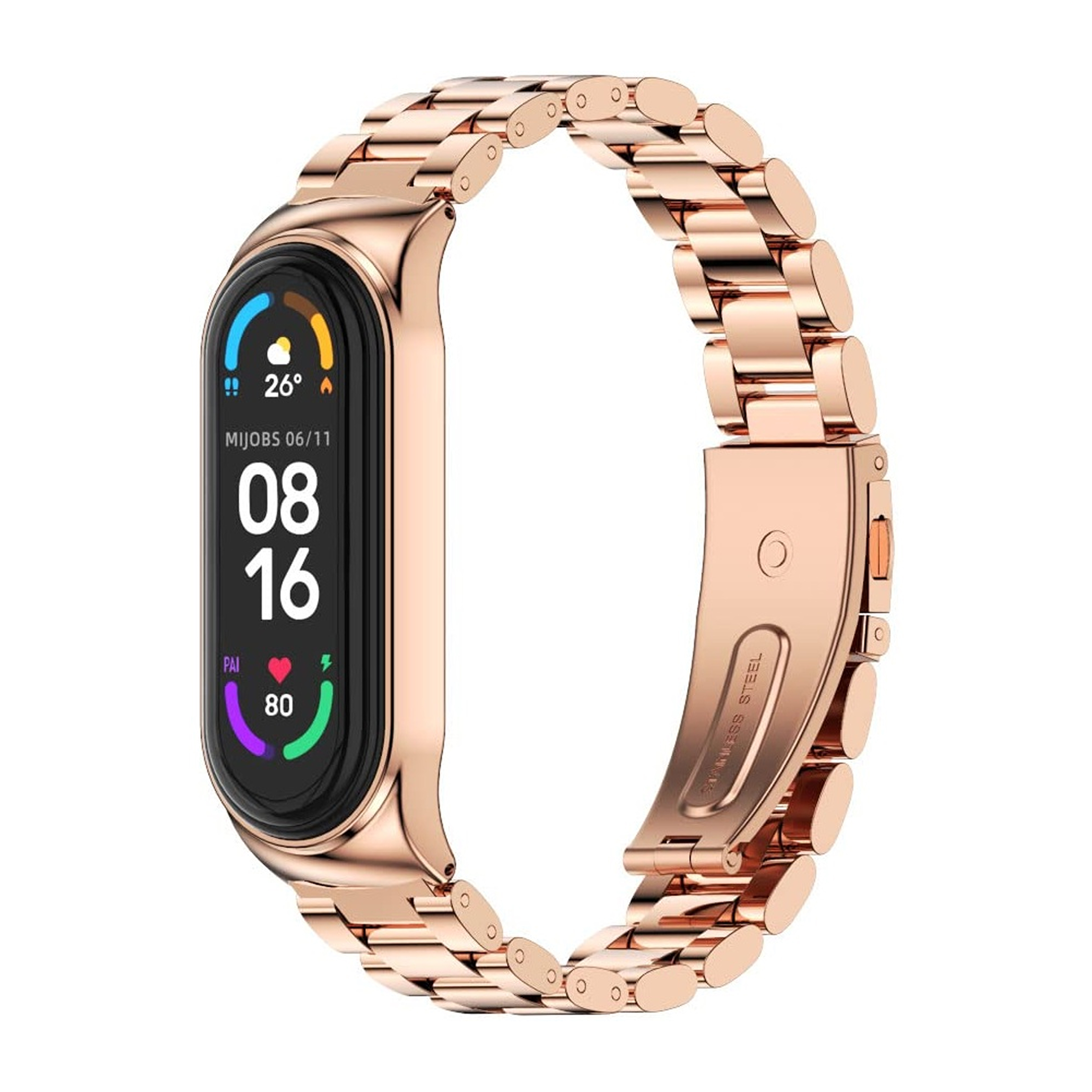 xiaomi Mi Band 5/6 Big Metal Rolex-Pink