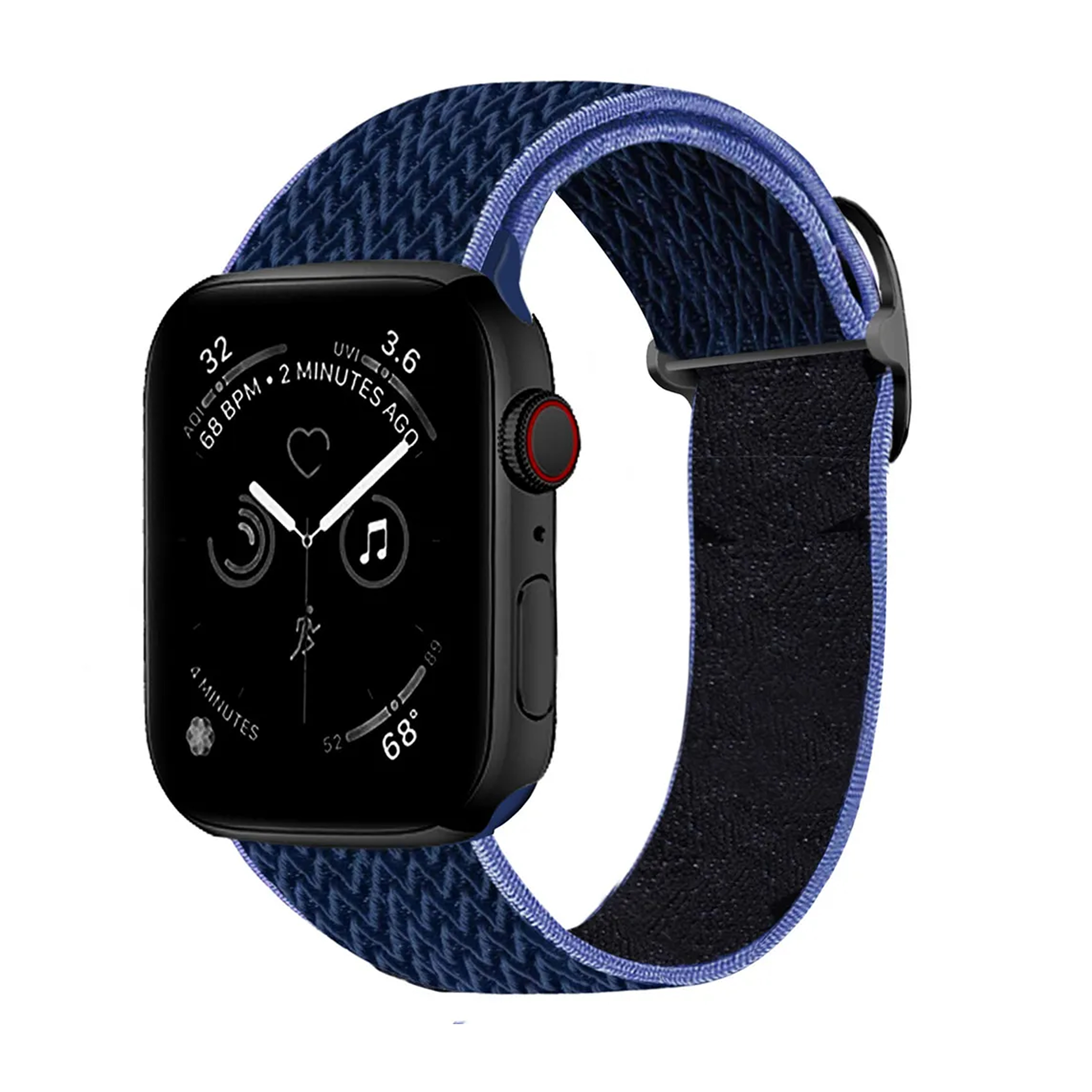 Santa Barbara Polo Racquet Club Genuine Braided Nylon Elastic Watch Strap