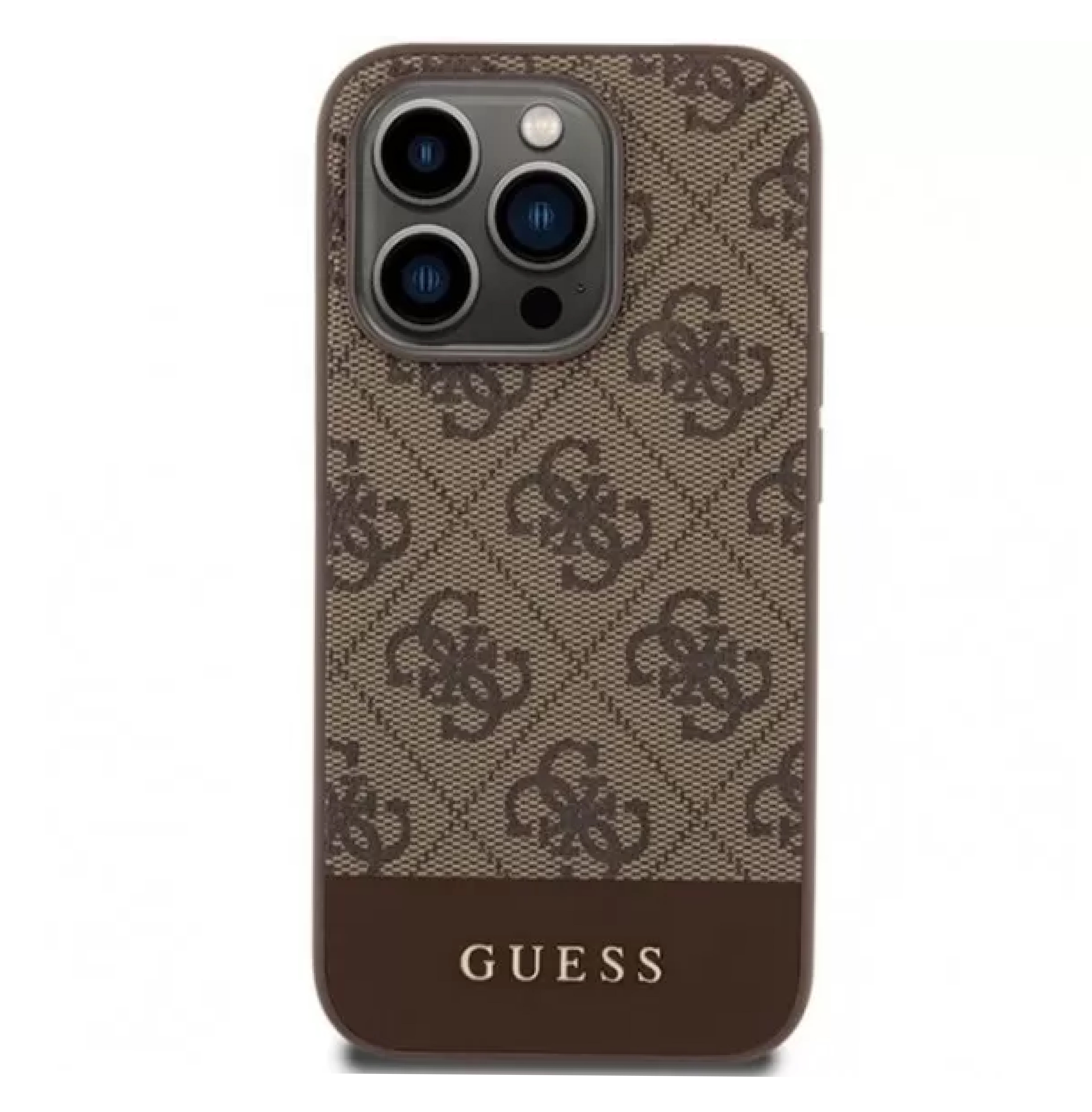 Case iPhone 16 Pro max Guess PU Leather Hard Bottom Stripe