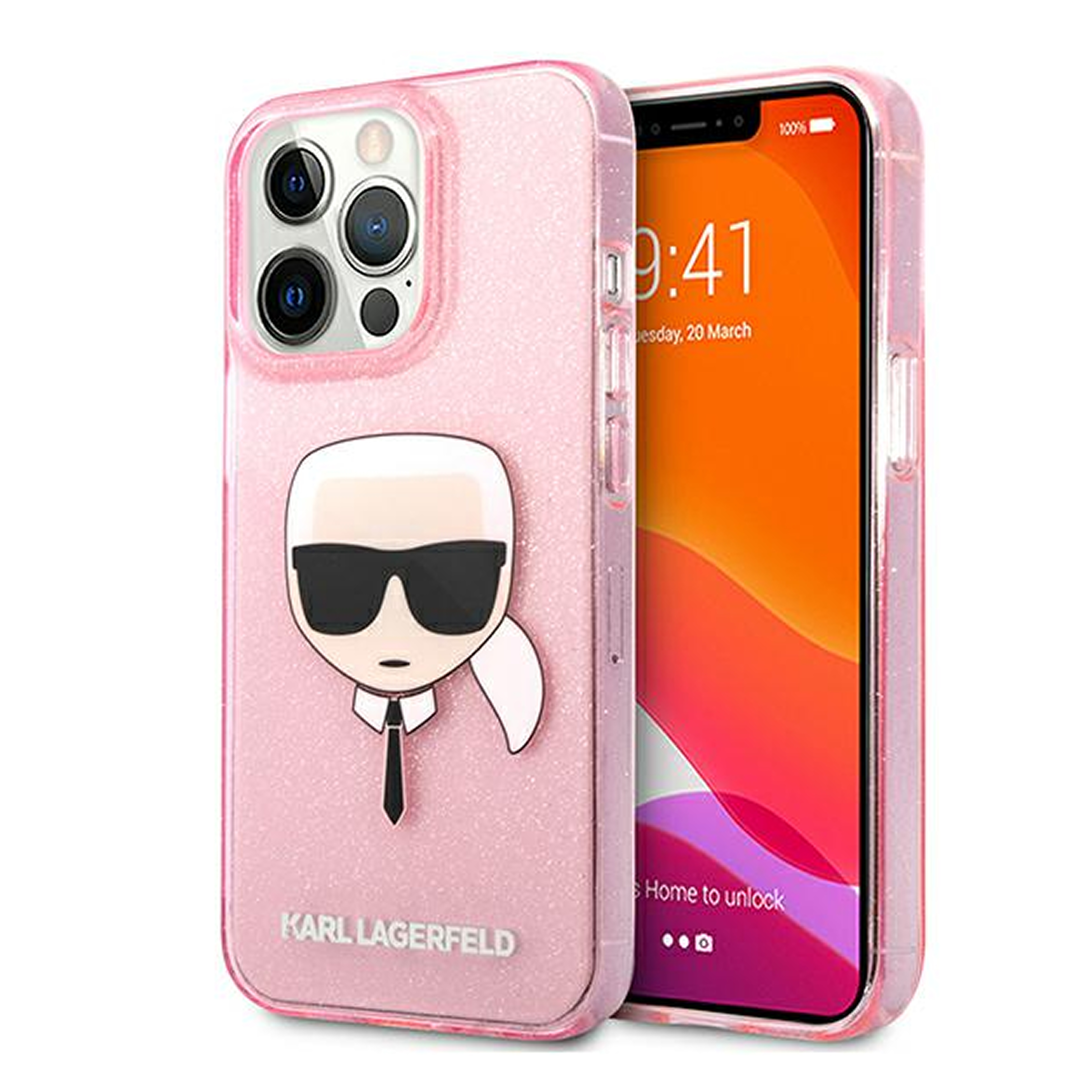 Case iPhone 13 Karl Lagerfeld TPU Full Glitter