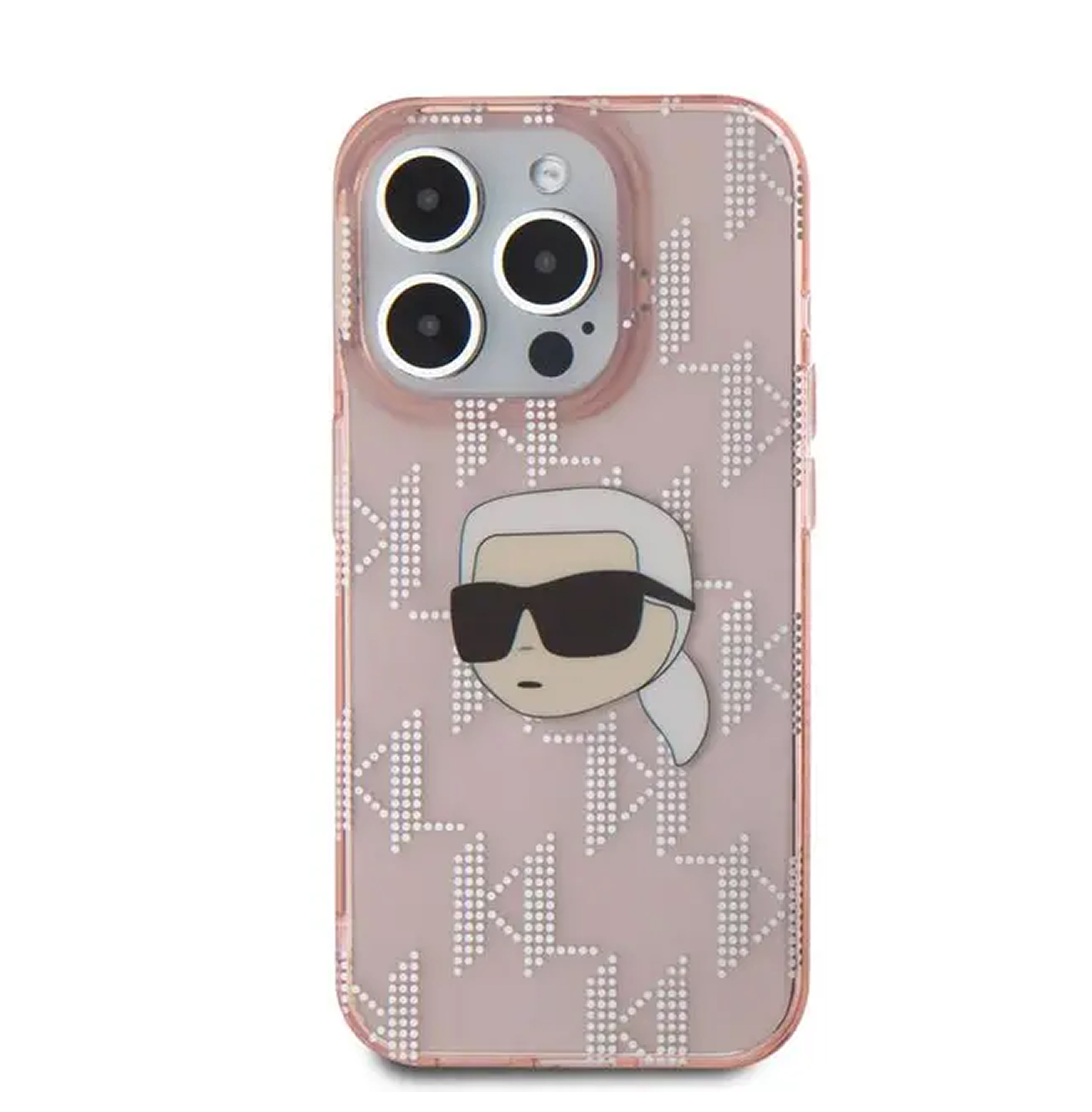 Case iPhone 16 Pro Max Karl Lager IML Hard Electropl Karl & Monogram