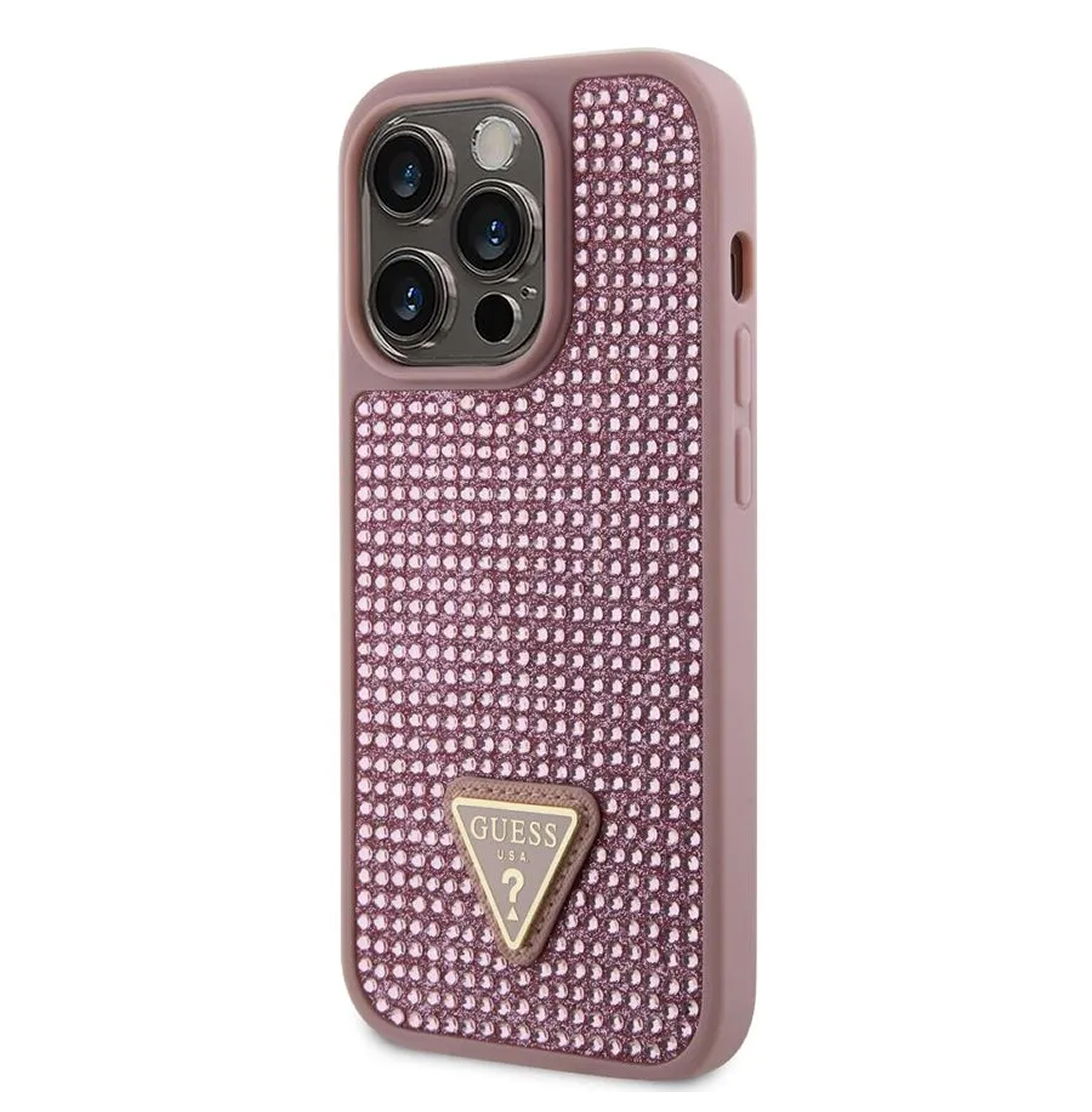 Case iPhone 15 pro Guess Rhinestone Triangle