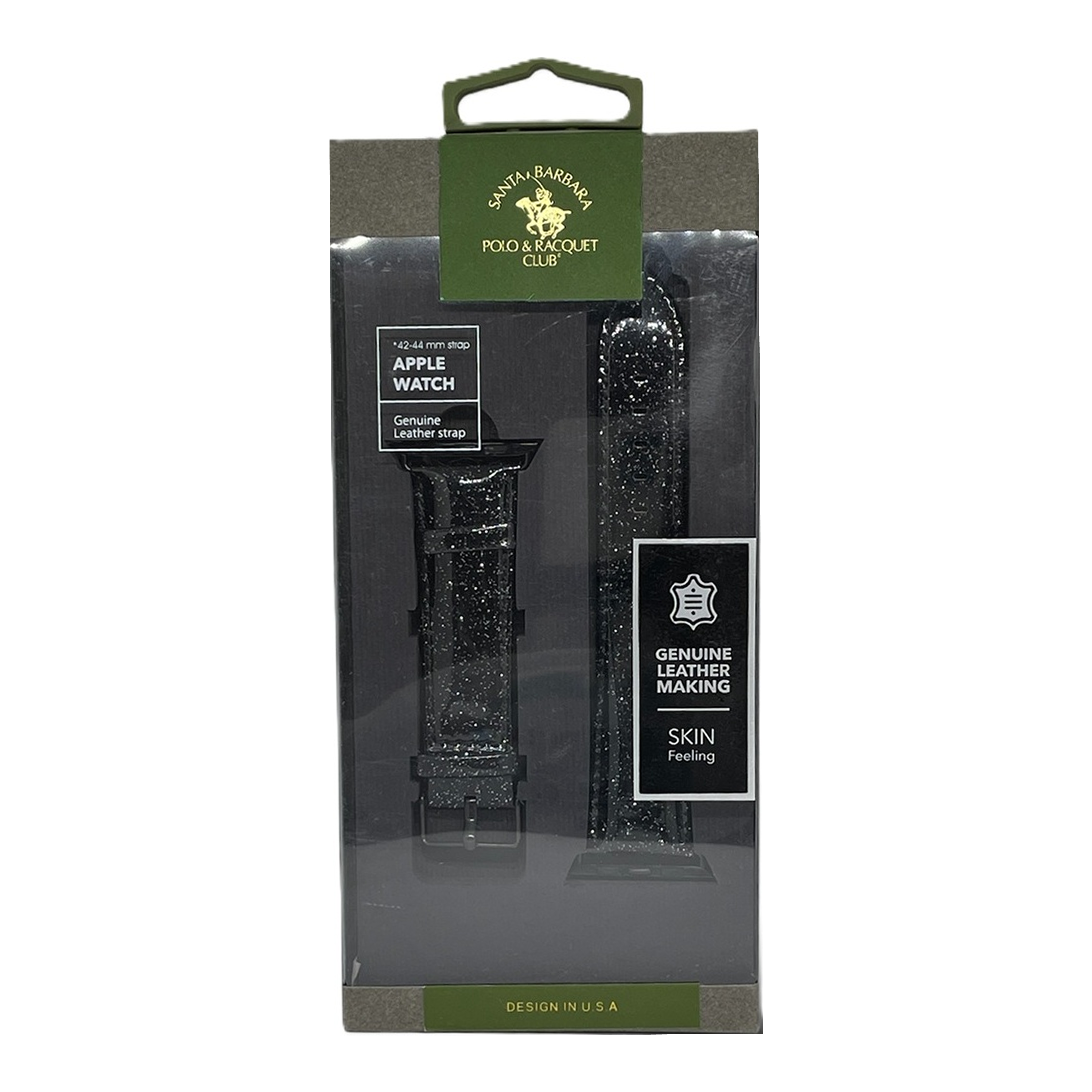 Santa Barbara Polo & Racquet Club Genuine Leather Strap