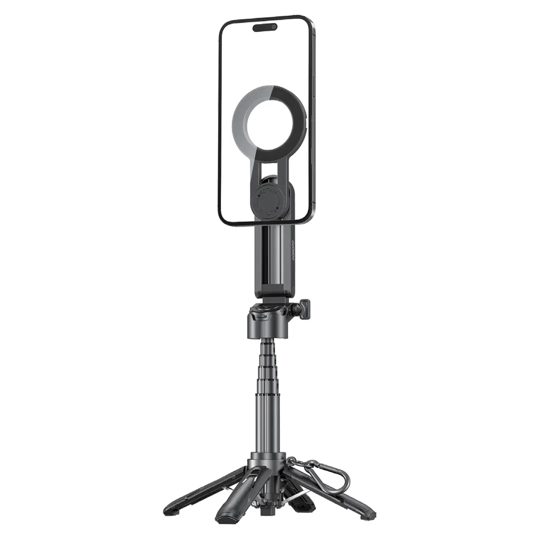 porodo Selfie stick Porodo Selifie Stick Aluminum Alloy Tube 55 mAh Type-C